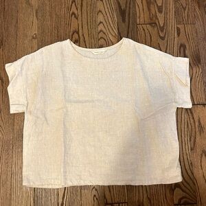Elizabeth Suzann shirt- one size- flax linen